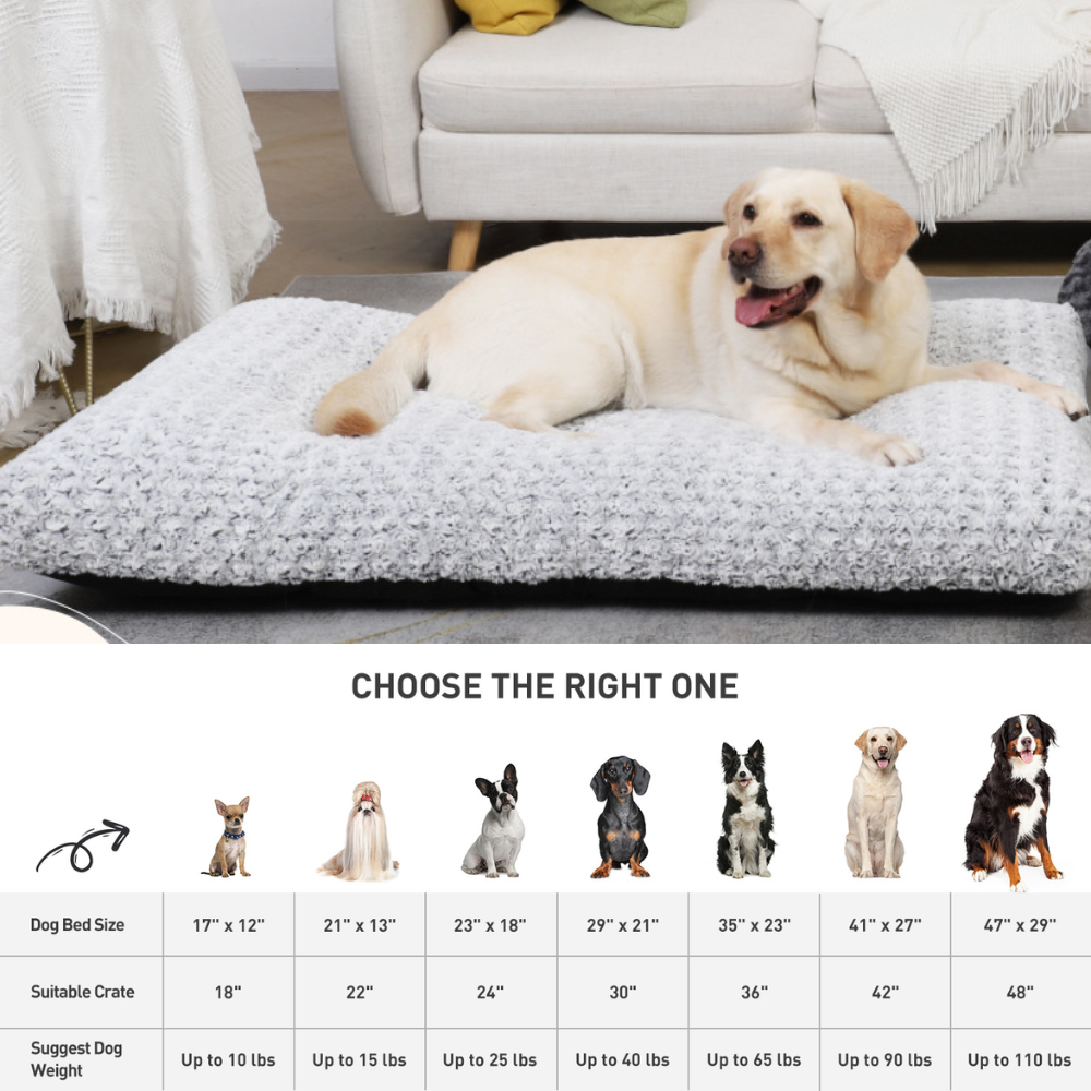 Shaggy Cozy Large Human Dog Bed