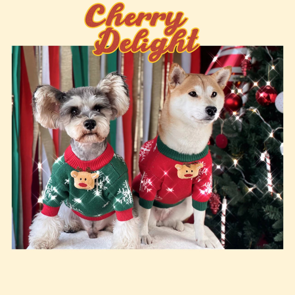 Pet Winter Clothes Christmas Sweater Thickened Dog Sweater