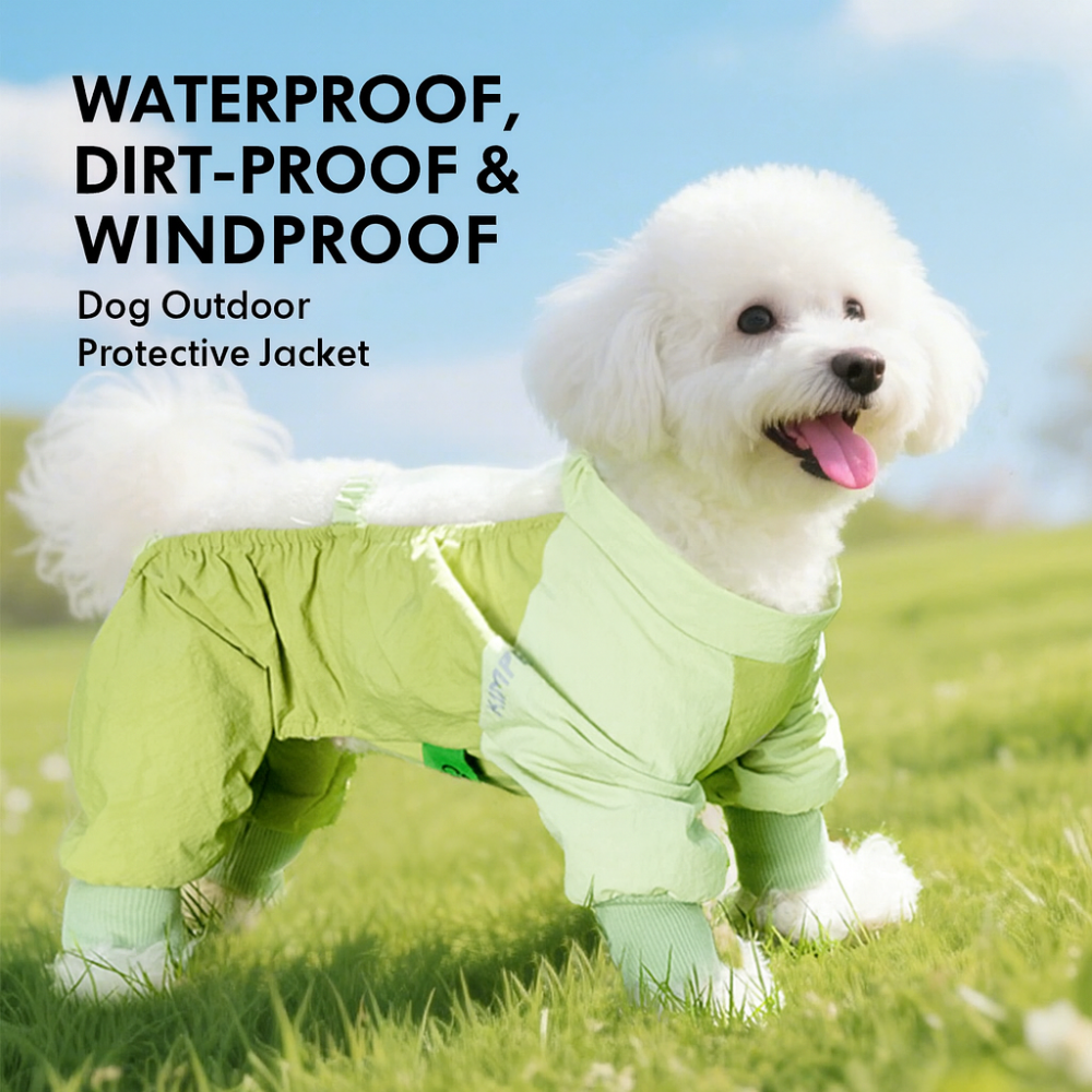 Small Dog Waterproof Four-Leg Pants – Dust-Proof, Anti-Urine & Anti-Dirt Outfit