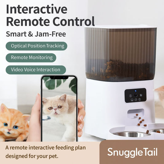 Smart Automatic Pet Feeder with APP Control,Timed Portion Control Feeder