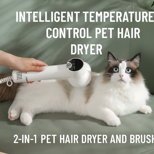 Pet Smart Hair Dryer Comb – 2-in-1 Grooming Tool for Dogs & Cats