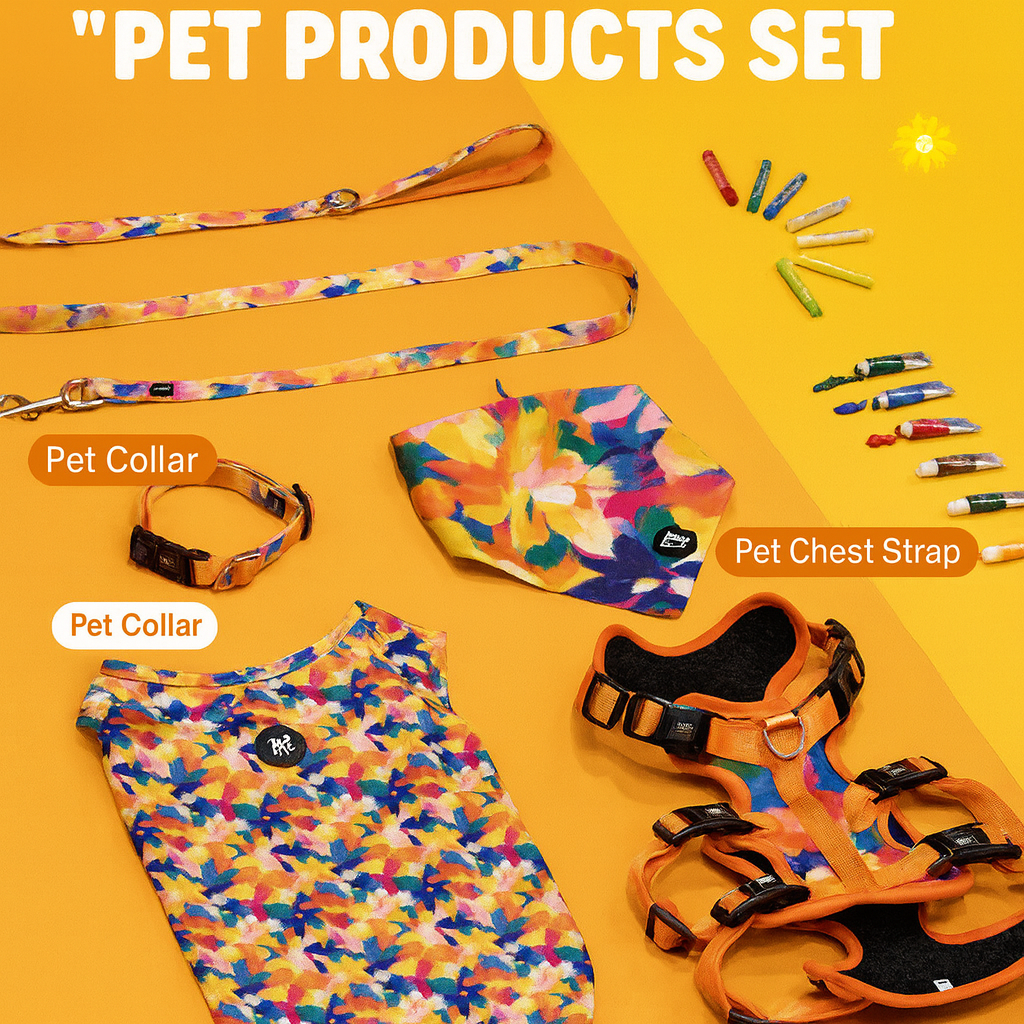 Oil Painting Pet Set Dog Supplies