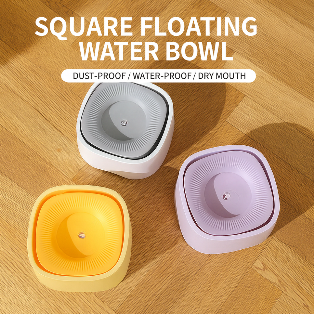 Floating Pet Water Bowl – Spill & Dust Proof