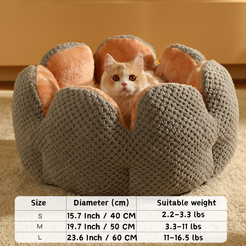 Woven Cactus – Cozy Knitted Design for Deep Sleep Cat Bed