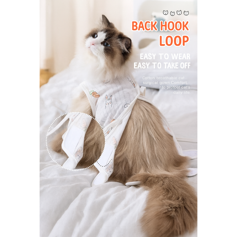 Cat Recovery Suit – Anti-Lick Post-Surgery Outfit for All Seasons