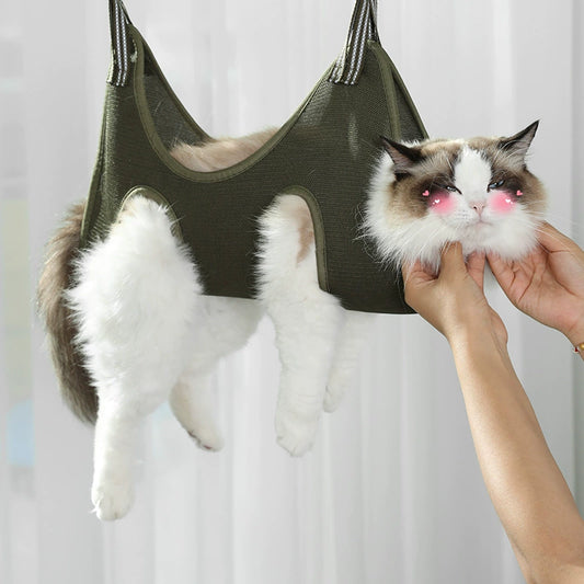 Cat Bathing Bag – Breathable Anti-Scratch Grooming Hammock