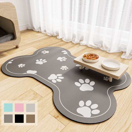 Absorbent Dog Feeding Mat Non-Slip Pet Bowl Pad