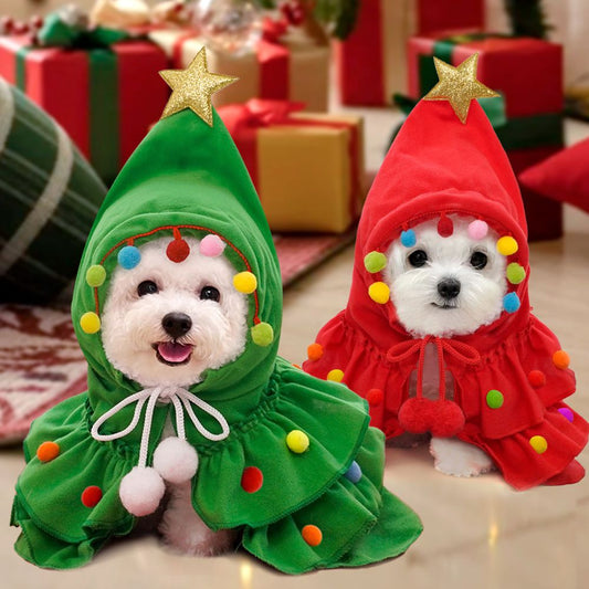 Christmas Tree Dog Cloak