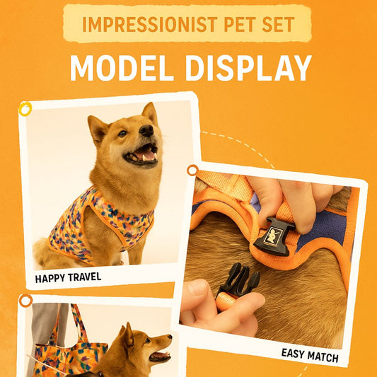 Oil Painting Pet Set Dog Supplies