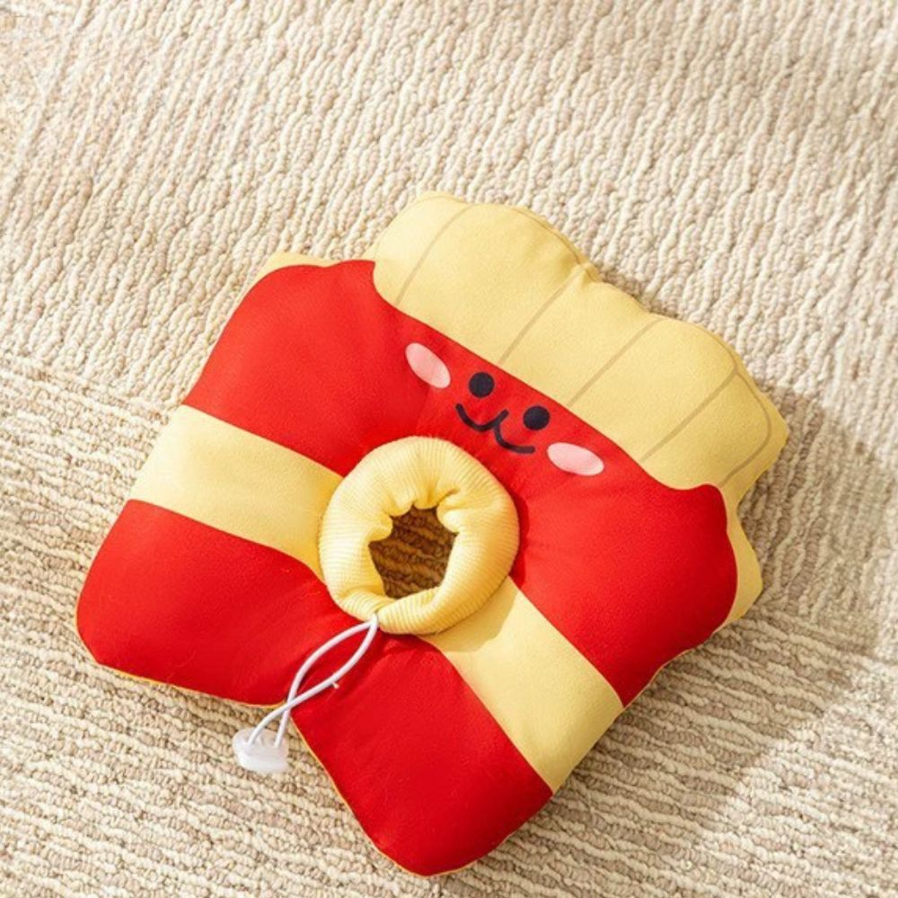 Soft Plush Pet Recovery Collar – Cute Animal Protective Cone