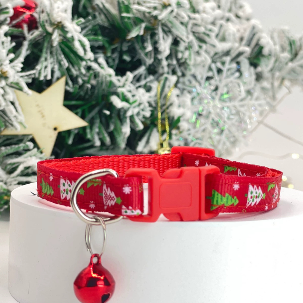 Christmas Pet Collar with Bell for Dogs and Cats