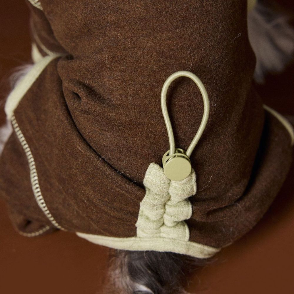 Autumn Winter Cozy Color-Block Silk Wool Dog Base Shirt