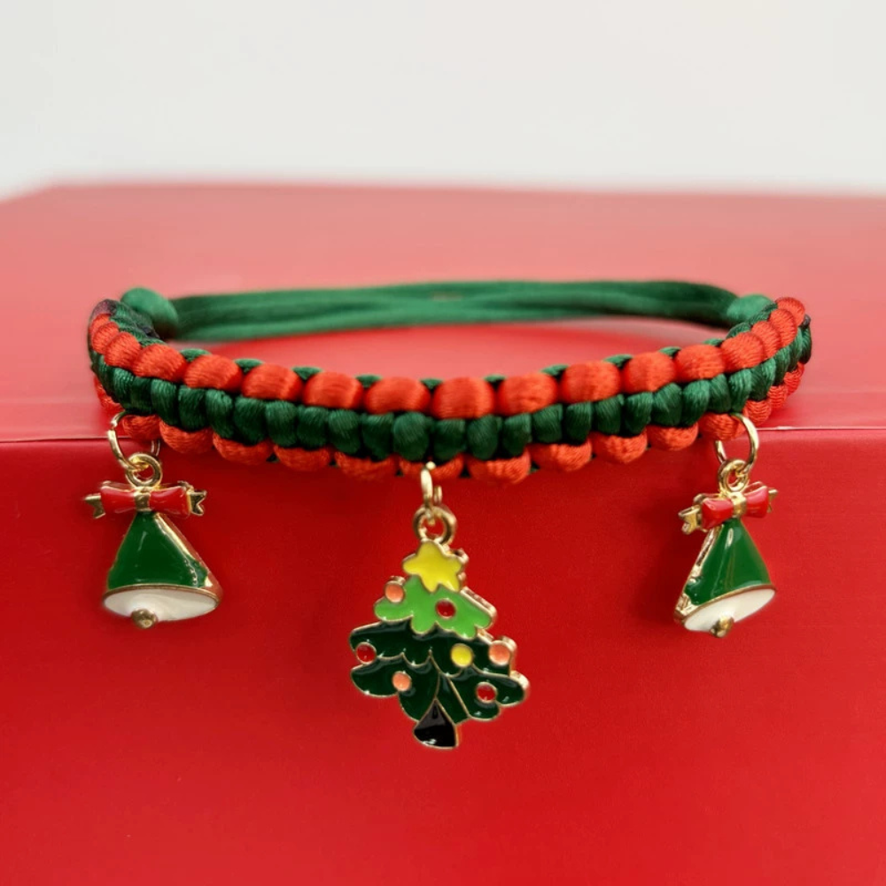 New Year Pet Collar Christmas Handmade DIY Decoration for Cats and Dogs