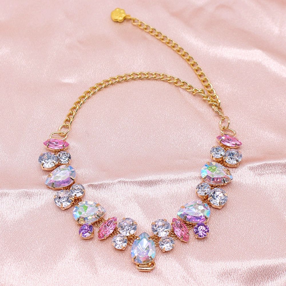 Luxury Gemstone  Pearl Pet Necklace