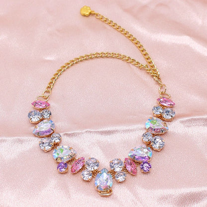 Luxury Gemstone  Pearl Pet Necklace