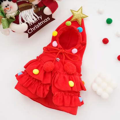 Christmas Tree Dog Cloak