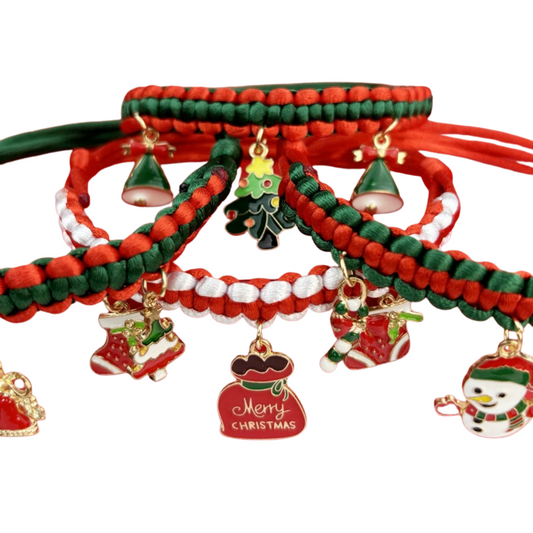 New Year Pet Collar Christmas Handmade DIY Decoration for Cats and Dogs