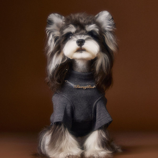 Stylish Solid Color Dog Necklace Two Leg Undershirt Shirt