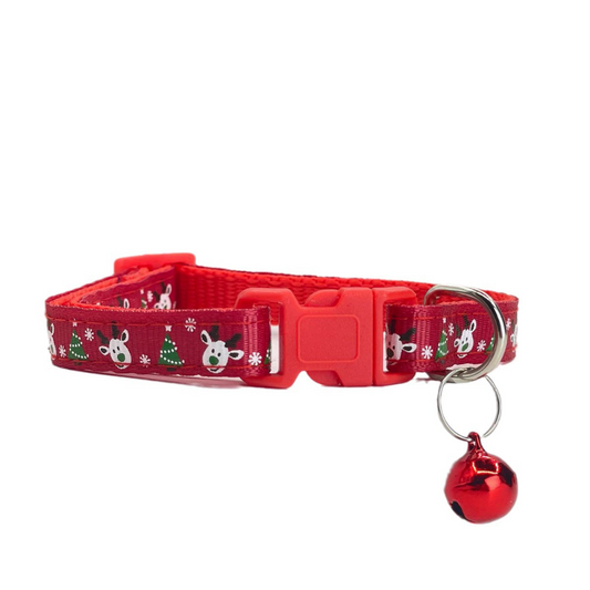 Christmas Pet Collar with Bell for Dogs and Cats