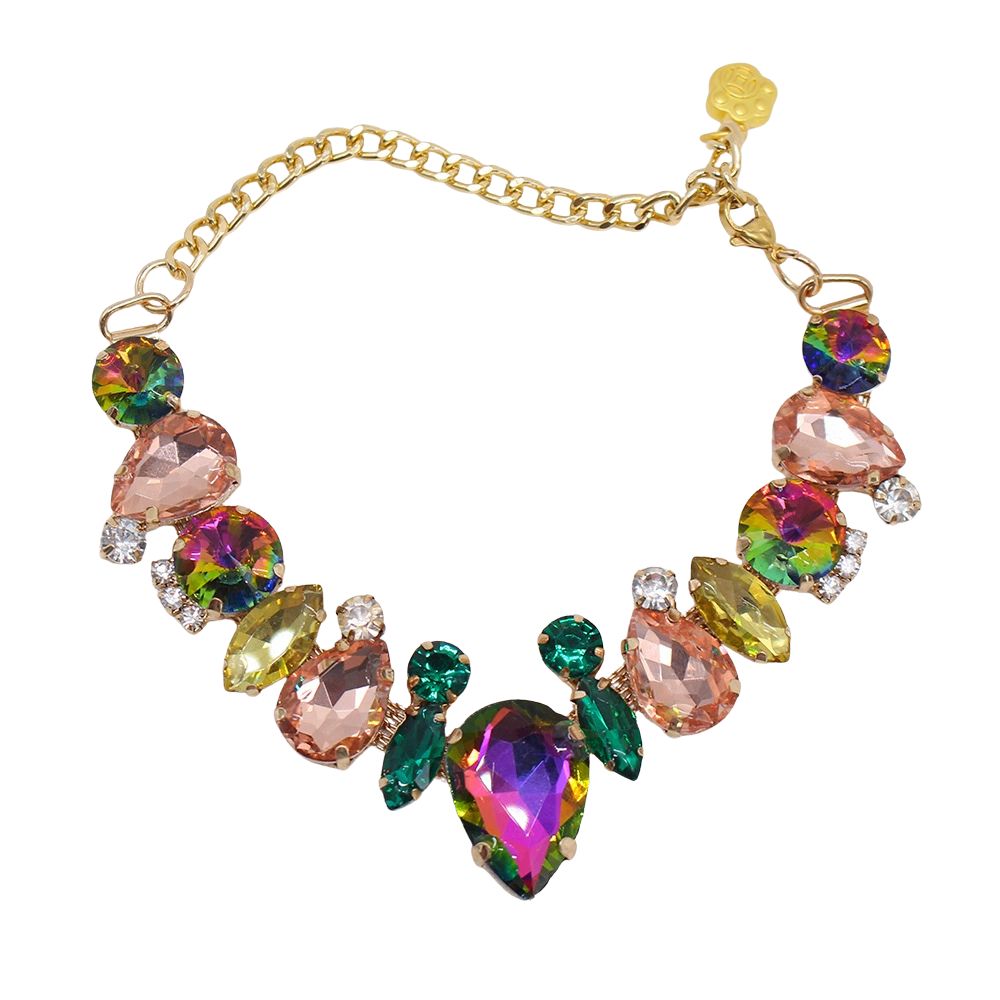 Luxury Gemstone  Pearl Pet Necklace