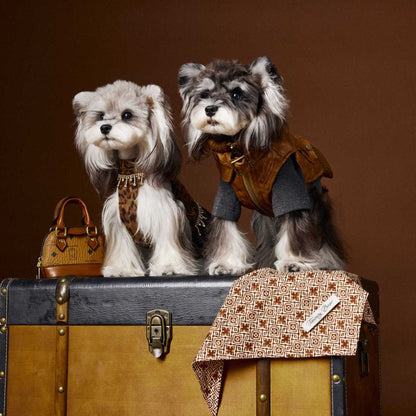 Autumn Vintage Cool Sleeveless Leather Dog Vest