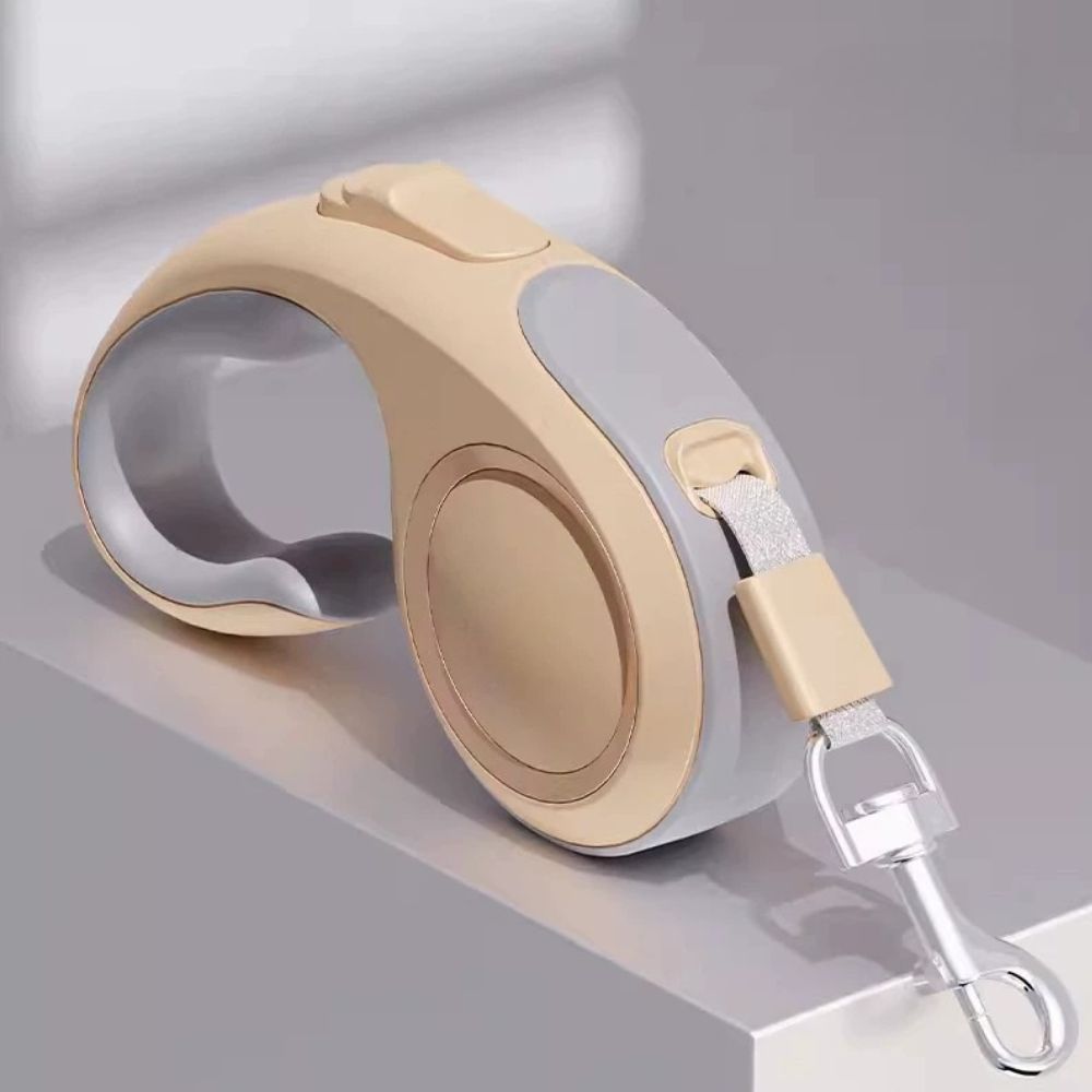 Automatic Retractable Reflective Dog Leash with Soft Silicone Handle