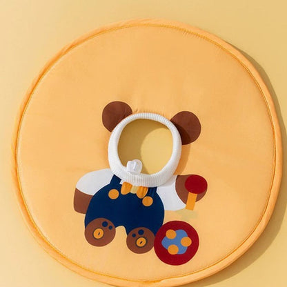 Soft Plush Pet Recovery Collar – Cute Animal Protective Cone