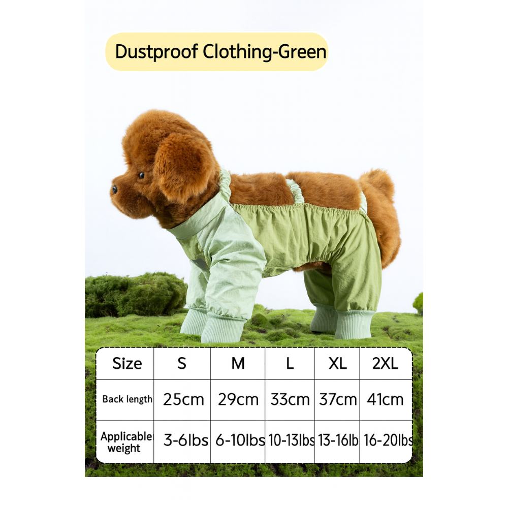 Small Dog Waterproof Four-Leg Pants – Dust-Proof, Anti-Urine & Anti-Dirt Outfit