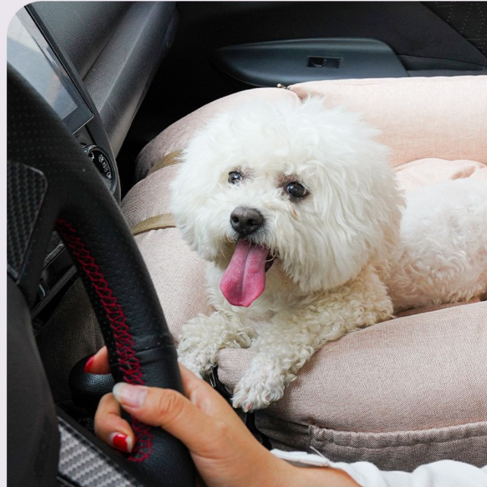 Car Seat Pet Bed for Small Dogs – Travel Safety Nest Dog Bed