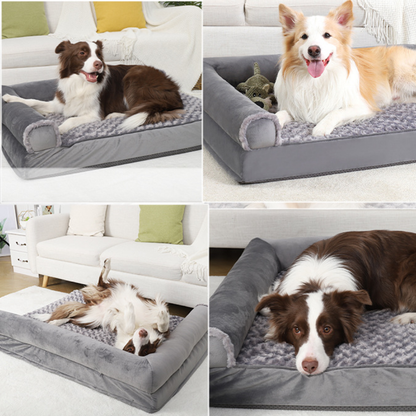 Bolster Orthopedic Sofa Large Dog Bed