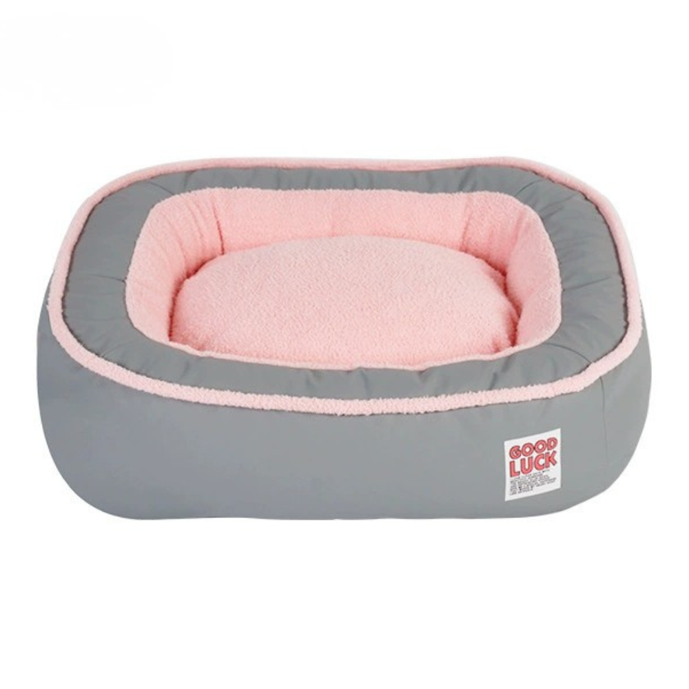 Thickened Winter Plush Dog Bed – Washable Cozy Sleeping Nest