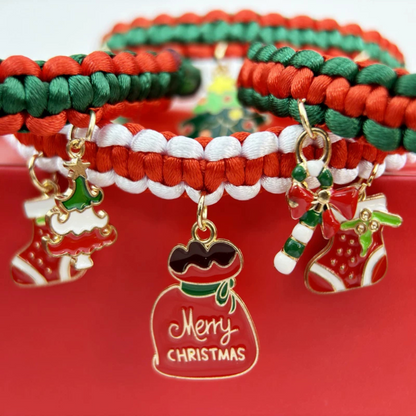 New Year Pet Collar Christmas Handmade DIY Decoration for Cats and Dogs