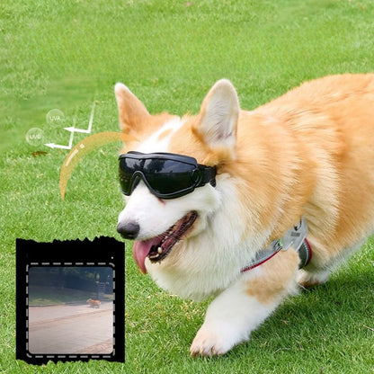 Adjustable UV Protection Dog Goggles – Stylish Pet Sunglasses for Outdoor Adventures