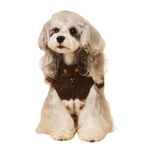 Warm Patchwork Dog Vest for Fall Winter