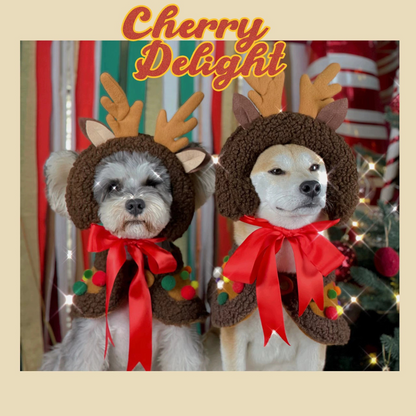 Christmas Dog Scarf Cape | Funny Holiday Pet Accessories