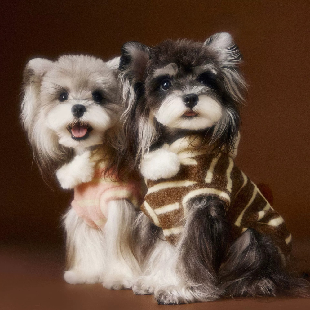 Pet Clothing Autumn Winter Cute Felt Cookie Sweatshirt Sleeveless Vest