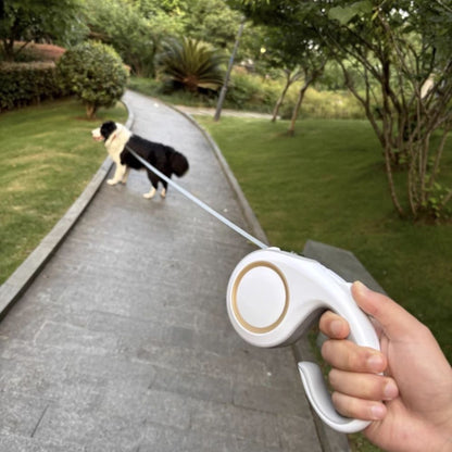 Automatic Retractable Reflective Dog Leash with Soft Silicone Handle