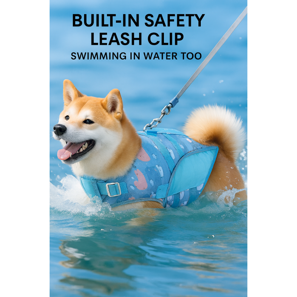 Dog Life Jacket Swimwear – Summer Water Outfit for Small & Medium Dogs