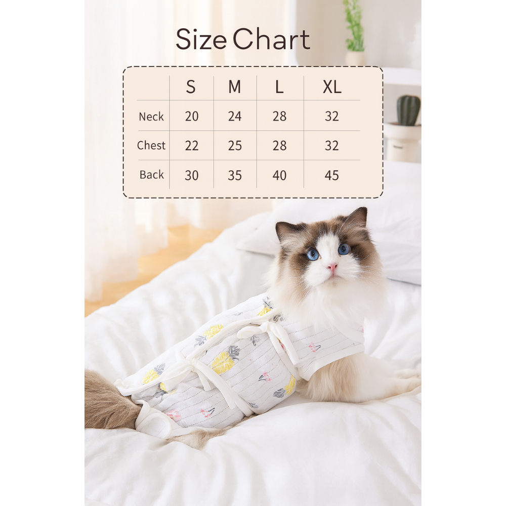 Cat Recovery Suit – Anti-Lick Post-Surgery Outfit for All Seasons