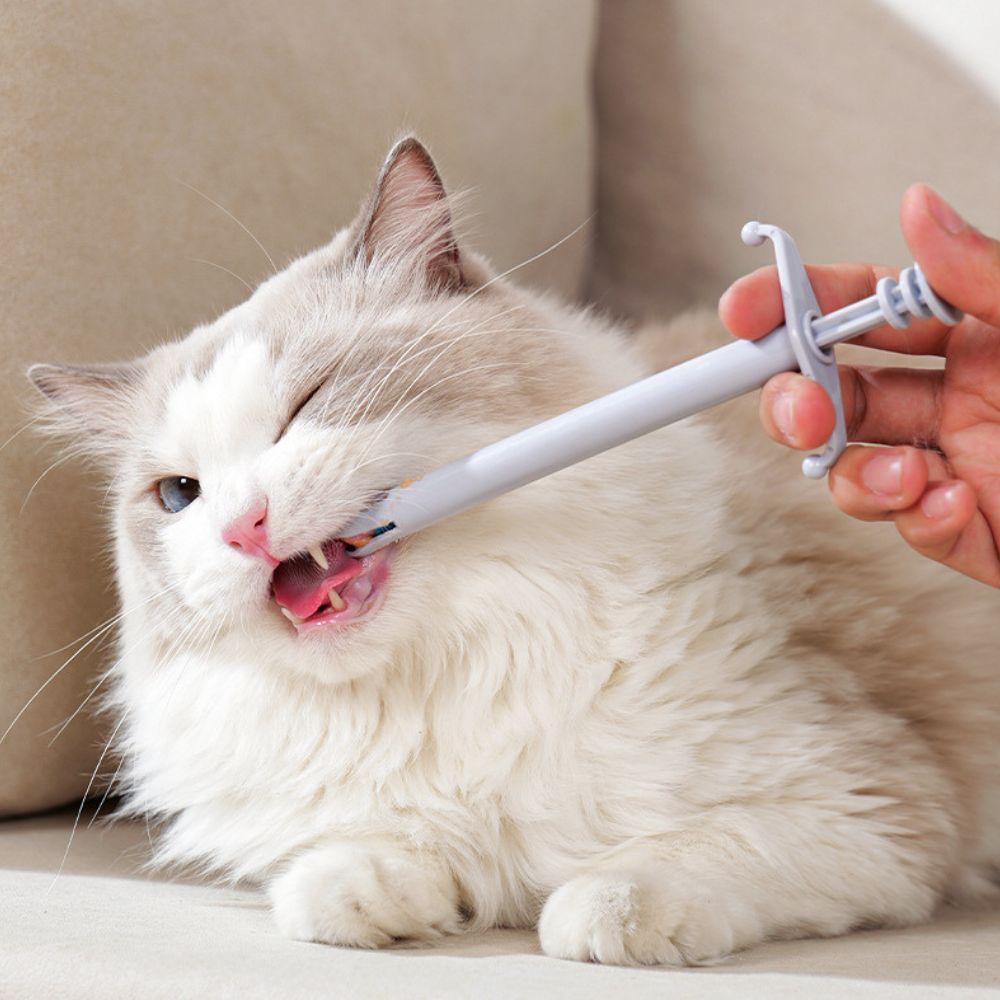 Easy One-Handed Pet Pill Feeder for Cats and Dogs