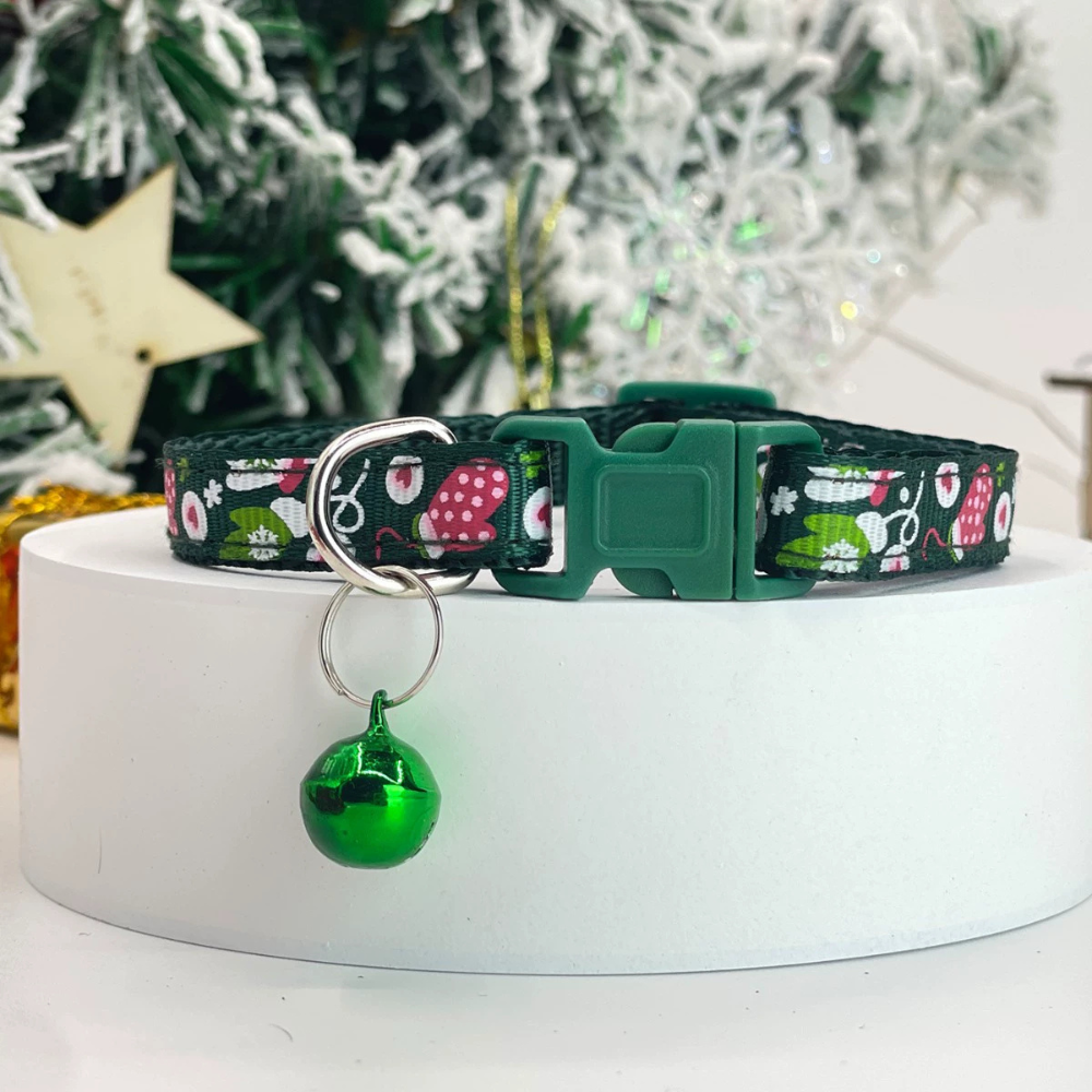 Christmas Pet Collar with Bell for Dogs and Cats