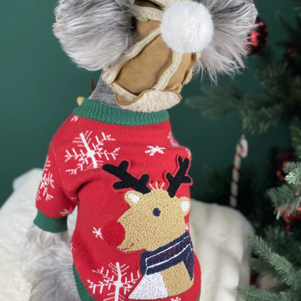 Pet Winter Clothes Christmas Sweater Thickened Dog Sweater