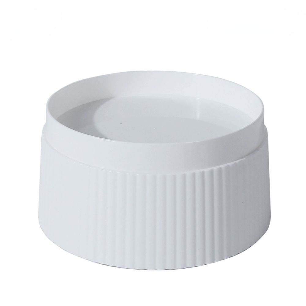 Elevated Stainless Steel Dog Bowl with Detachable Base