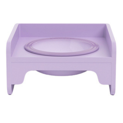 Modular Elevated Plastic Pet Bowl with Anti-Spill Design