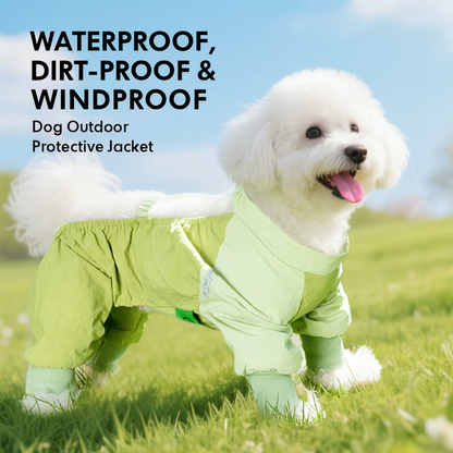 Small Dog Waterproof Four-Leg Pants – Dust-Proof, Anti-Urine & Anti-Dirt Outfit
