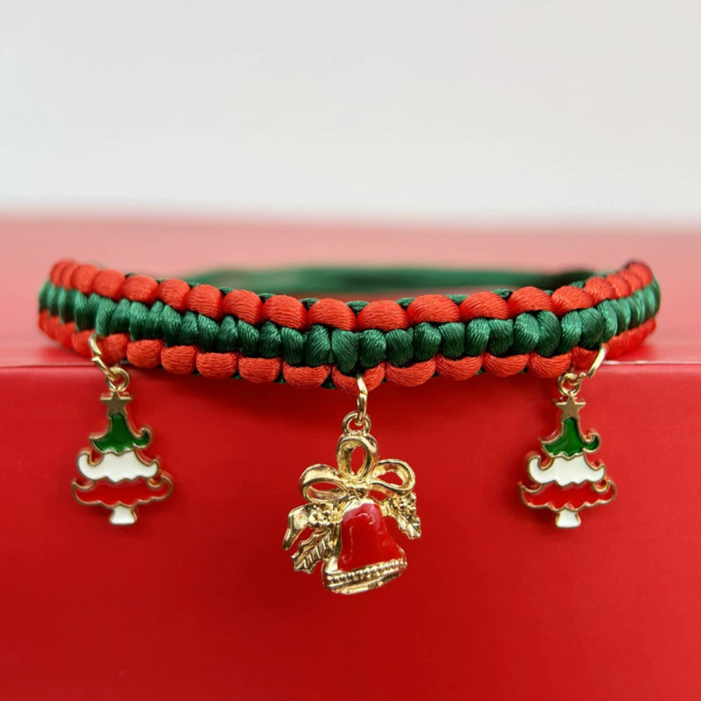 New Year Pet Collar Christmas Handmade DIY Decoration for Cats and Dogs