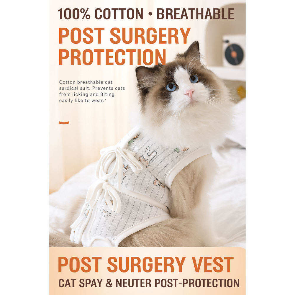 Cat Recovery Suit – Anti-Lick Post-Surgery Outfit for All Seasons