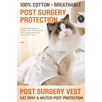 Cat Recovery Suit – Anti-Lick Post-Surgery Outfit for All Seasons