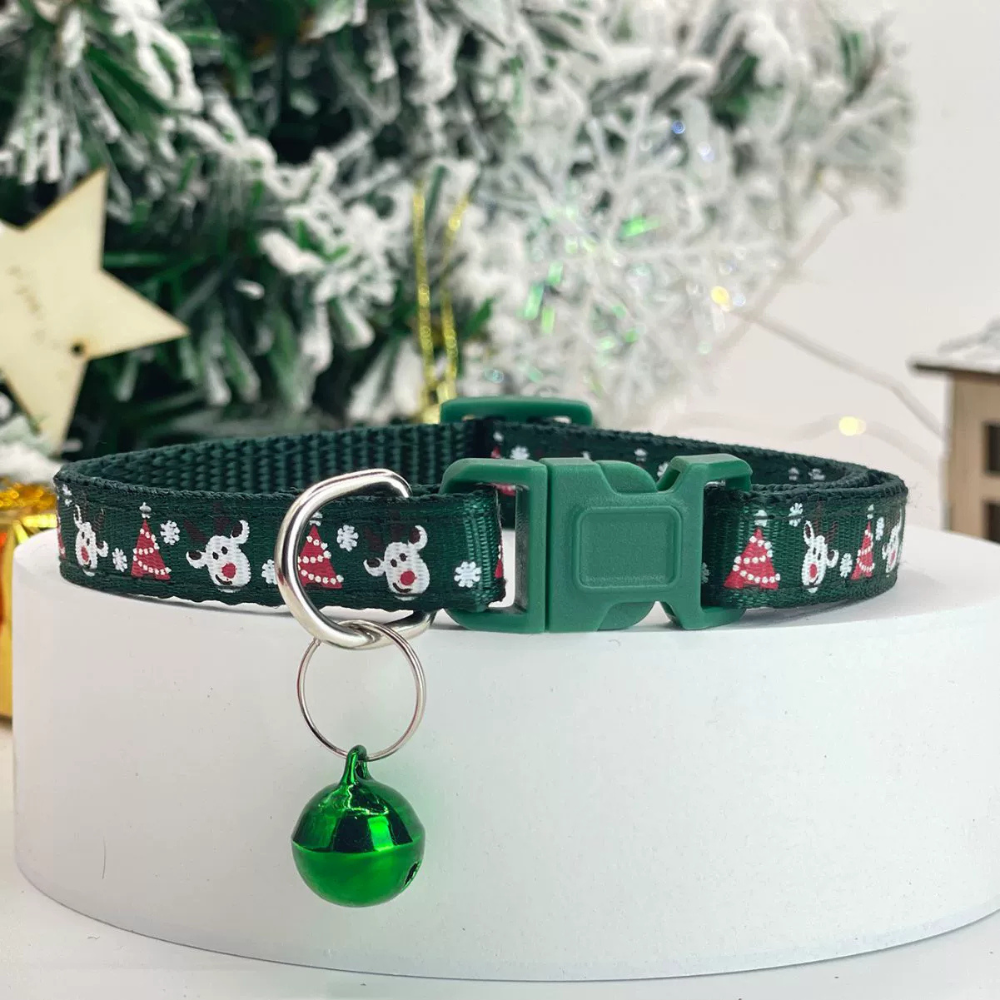 Christmas Pet Collar with Bell for Dogs and Cats