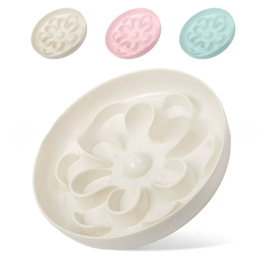 Flower Slow Feeder Melamine Cat Bowl